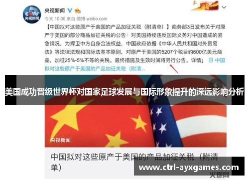美国成功晋级世界杯对国家足球发展与国际形象提升的深远影响分析